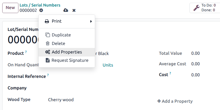 Creating a new property field in Planning.