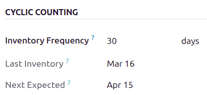 Location frequency setting on location.