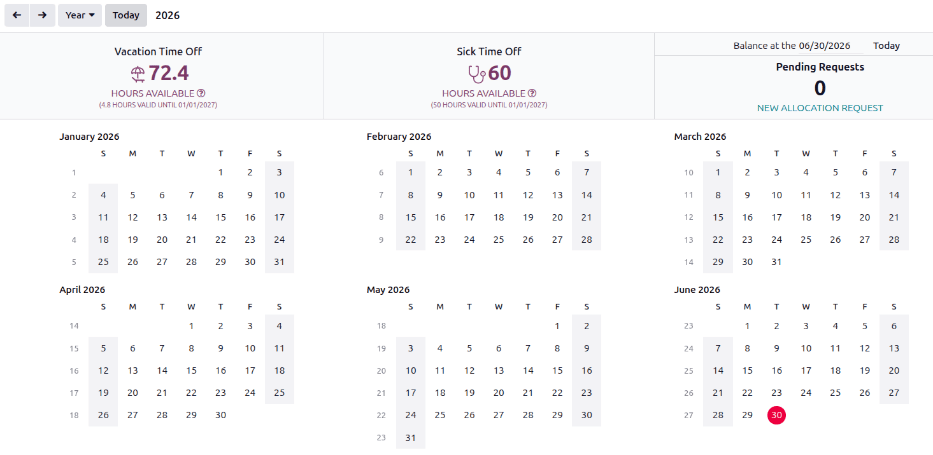 The Lunch app dashboard.