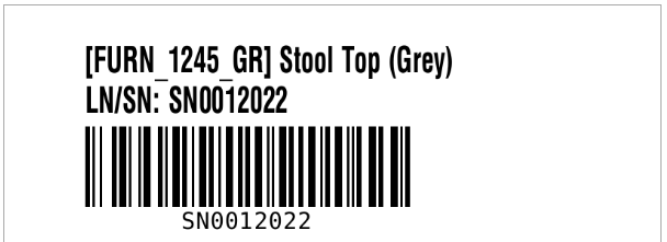 Show cost of the lot/serial number.