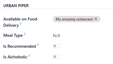 Designate a product as a good or service.